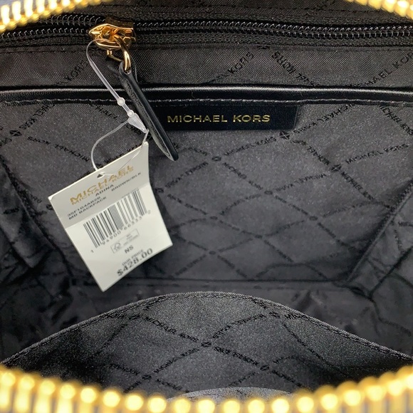 MICHAEL KORS ADINA MEDIUM BACKPACK BLACK /BROWN - Picture 13 of 16